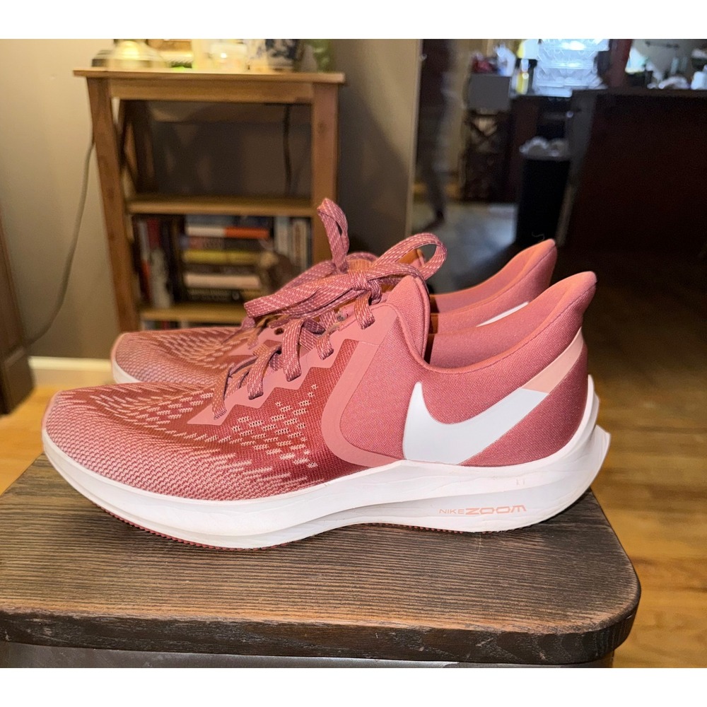 Nike Air Zoom Winflo 6 Womens Running Shoes Rose Pink White US 9